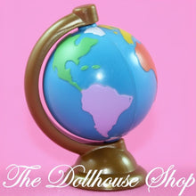 Fisher-Price Loving Family Dollhouse Bedroom World Globe Atlas Office Toy-The Dollhouse Shop