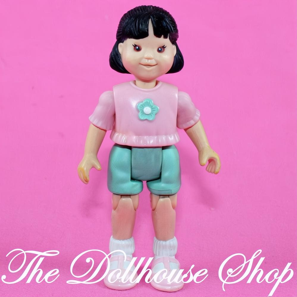 Fisher-Price Loving Family Dollhouse Black Hair Asian Girl Doll Sister Sibling-The Dollhouse Shop