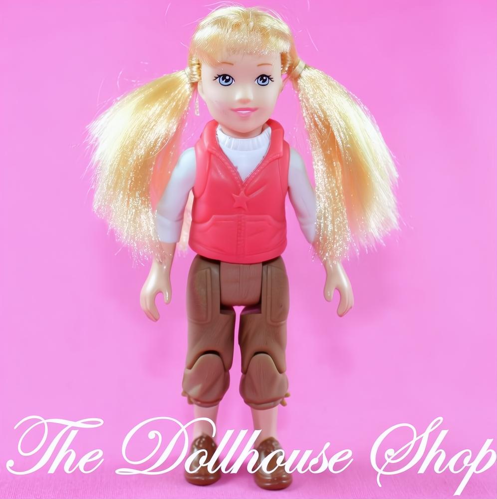 Fisher Price Loving Family Dollhouse Blonde Camper Girl Doll Camping-The Dollhouse Shop