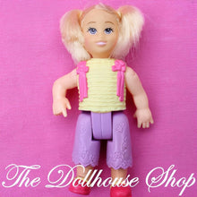 Fisher-Price Loving Family Dollhouse Blonde Toddler Girl Doll Yellow Top-The Dollhouse Shop