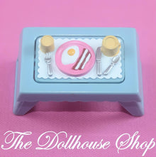 Fisher-Price Loving Family Dollhouse Blue Breakfast In Bed Kitchen Food Tray-The Dollhouse Shop