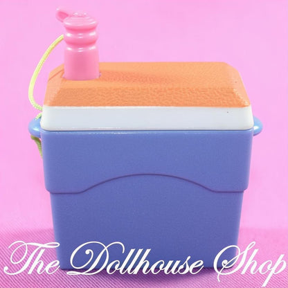 Fisher-Price Loving Family Dollhouse Blue Drinks Cooler Ice Chest Camping Food-The Dollhouse Shop