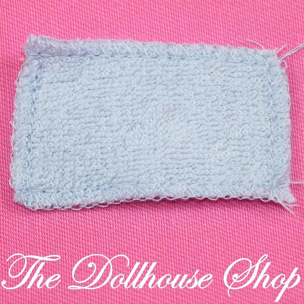 Fisher Price Loving Family Dollhouse Blue Kitchen Hand Towel Dish Cloth-The Dollhouse Shop