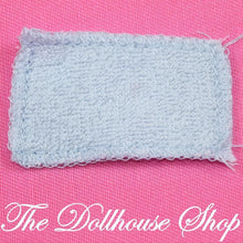 Fisher-Price Loving Family Dollhouse Blue Kitchen Hand Towel Dish Cloth-The Dollhouse Shop