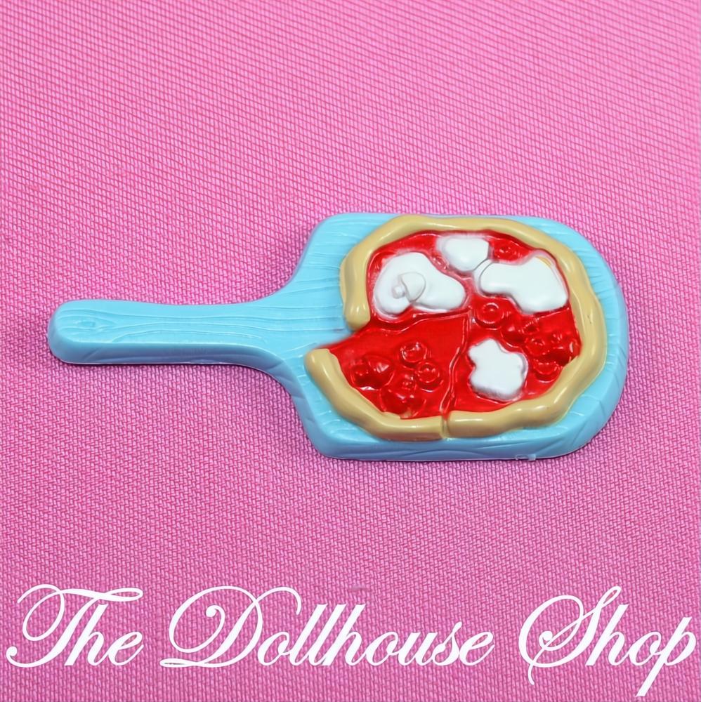 Fisher Price Loving Family Dollhouse Blue Pizza Paddle Doll Kitchen Food-The Dollhouse Shop