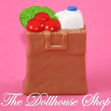 Fisher-Price Loving Family Dollhouse Brown Bag Groceries Kitchen Food-The Dollhouse Shop