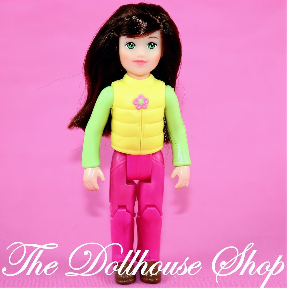 Fisher Price Loving Family Dollhouse Brown Hair Camper Girl Doll Camping-The Dollhouse Shop