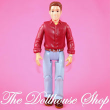 Fisher-Price Loving Family Dollhouse Brown Hair Dad Man Doll Red Top-The Dollhouse Shop