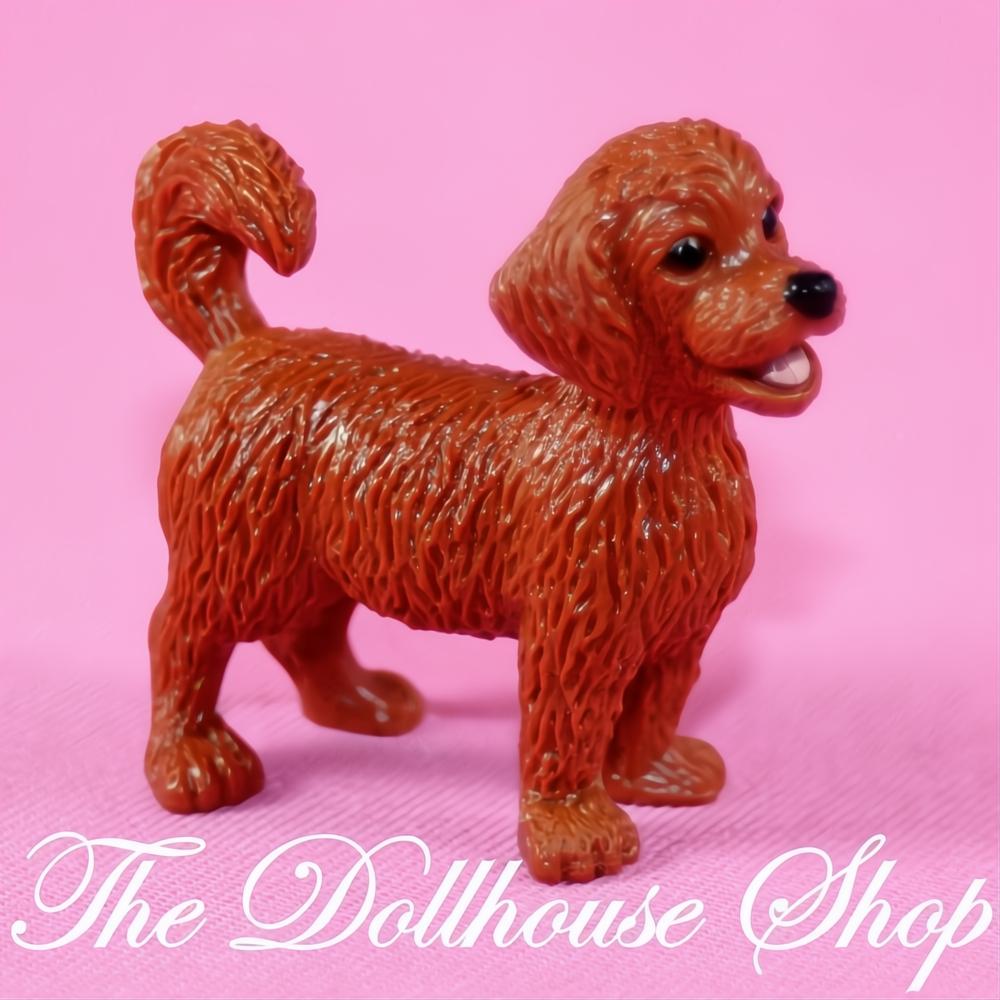 Fisher Price Loving Family Dollhouse Brown Pet Puppy Dog Animal Doggy-The Dollhouse Shop