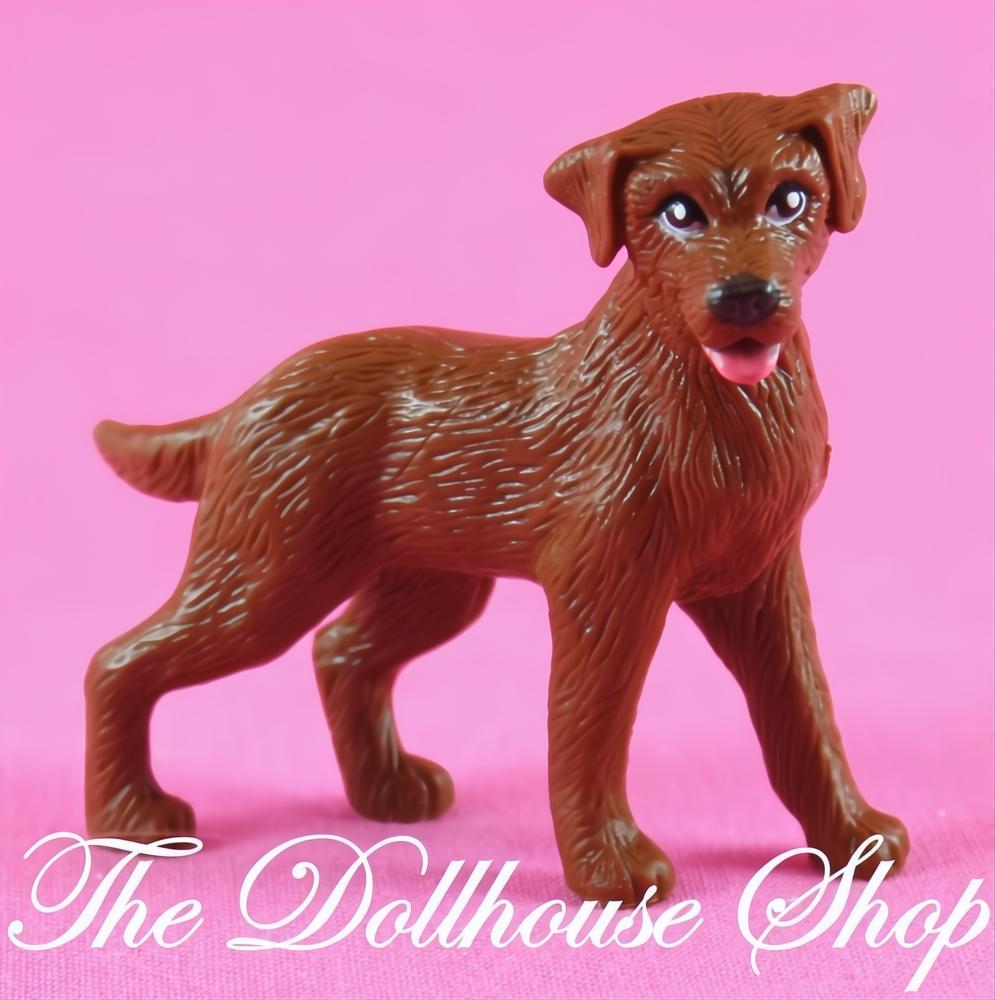 Fisher-Price Loving Family Dollhouse Brown Pet Puppy Dog Labrador-The Dollhouse Shop
