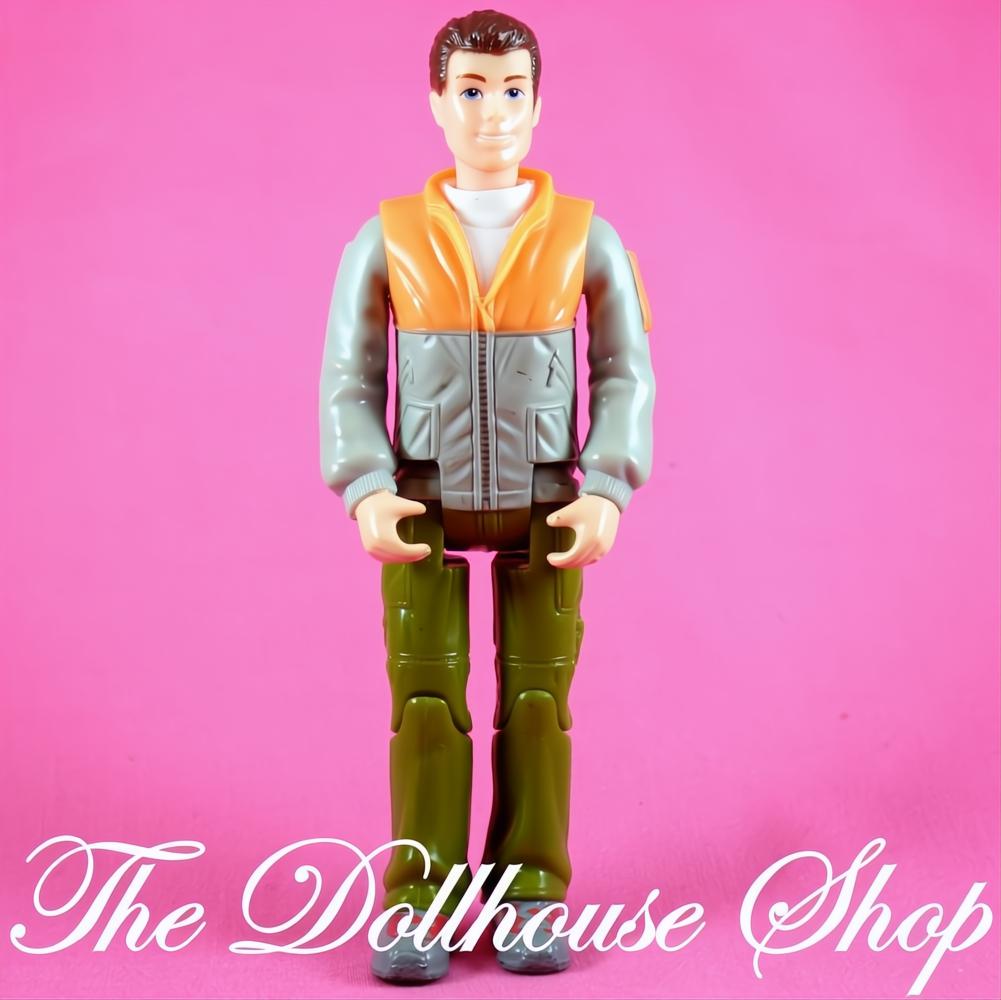 Fisher-Price Loving Family Dollhouse Brunette Camper Dad Father Doll-The Dollhouse Shop