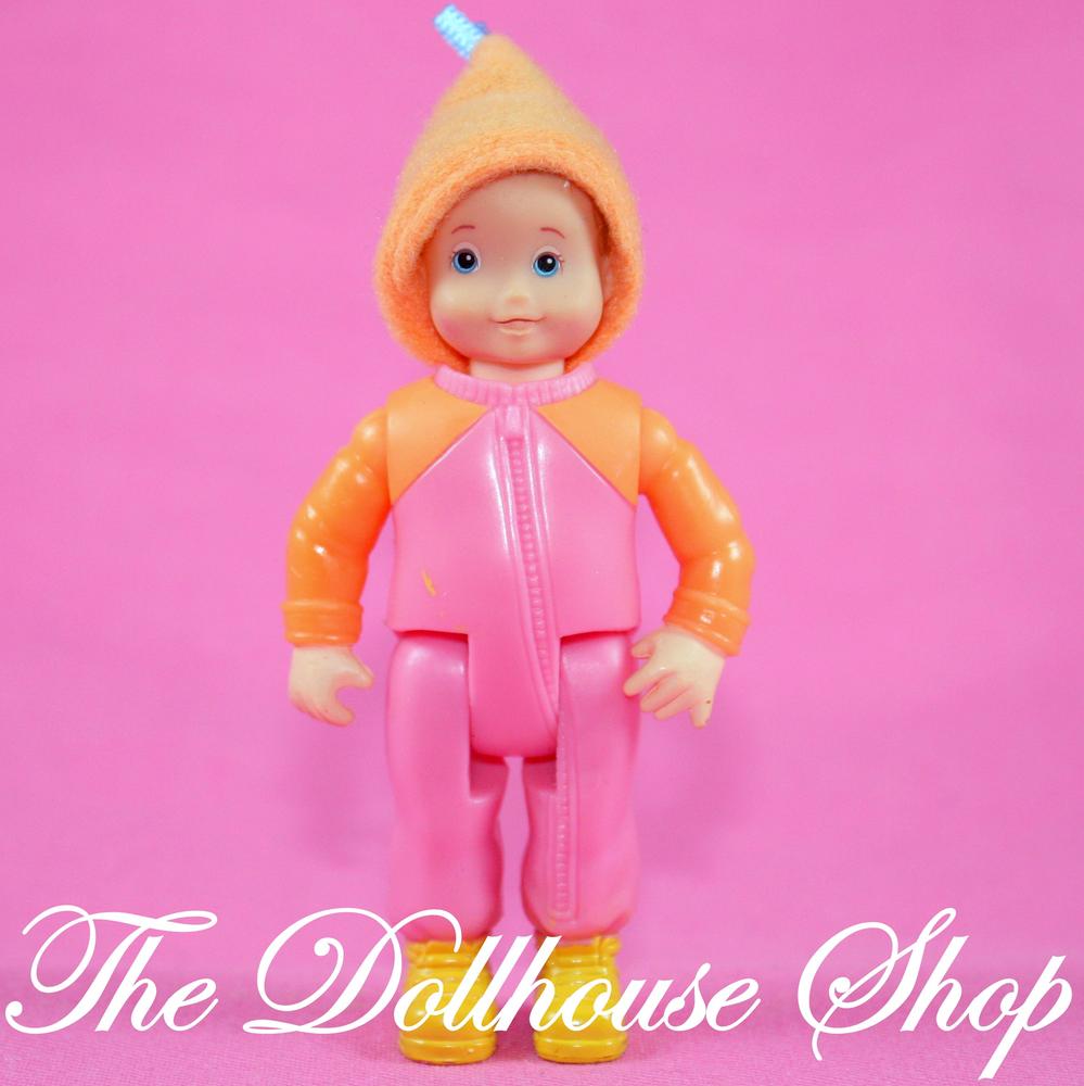 Fisher-Price Loving Family Dollhouse Camper Boy Toddler Doll Orange Hood-The Dollhouse Shop