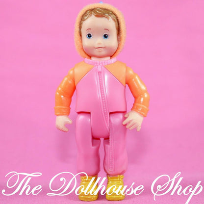 Fisher-Price Loving Family Dollhouse Camper Boy Toddler Doll Orange Hood-The Dollhouse Shop