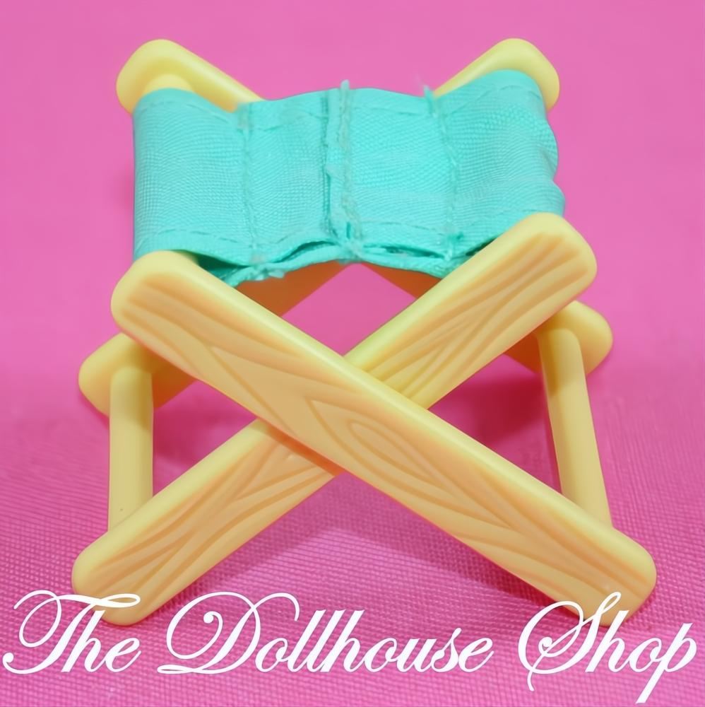 Fisher-Price Loving Family Dollhouse Camping Camper Folding Stool Chair-The Dollhouse Shop
