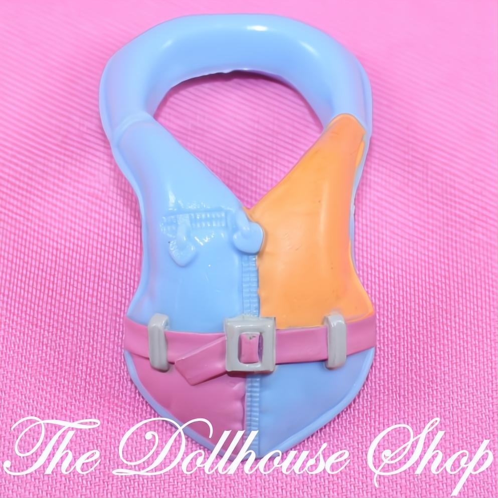Fisher-Price Loving Family Dollhouse Child Doll's Blue Life Jacket Vest-The Dollhouse Shop