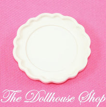 Fisher-Price Loving Family Dollhouse Dining White Dinner Food Plate-The Dollhouse Shop