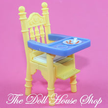 Fisher Price Loving Family Dollhouse Doll Blue Yellow High Chair-The Dollhouse Shop