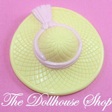Fisher-Price Loving Family Dollhouse Doll Yellow Sun Hat Pink Ribbon Dress Up-The Dollhouse Shop