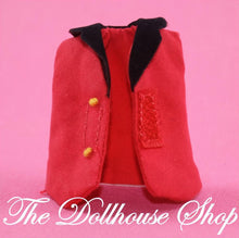 Fisher-Price Loving Family Dollhouse Doll's Red Horse Riding Vest-The Dollhouse Shop