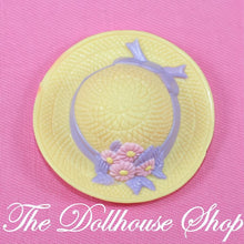 Fisher-Price Loving Family Dollhouse Dolls Yellow Hat Flowers Purple Bow-The Dollhouse Shop