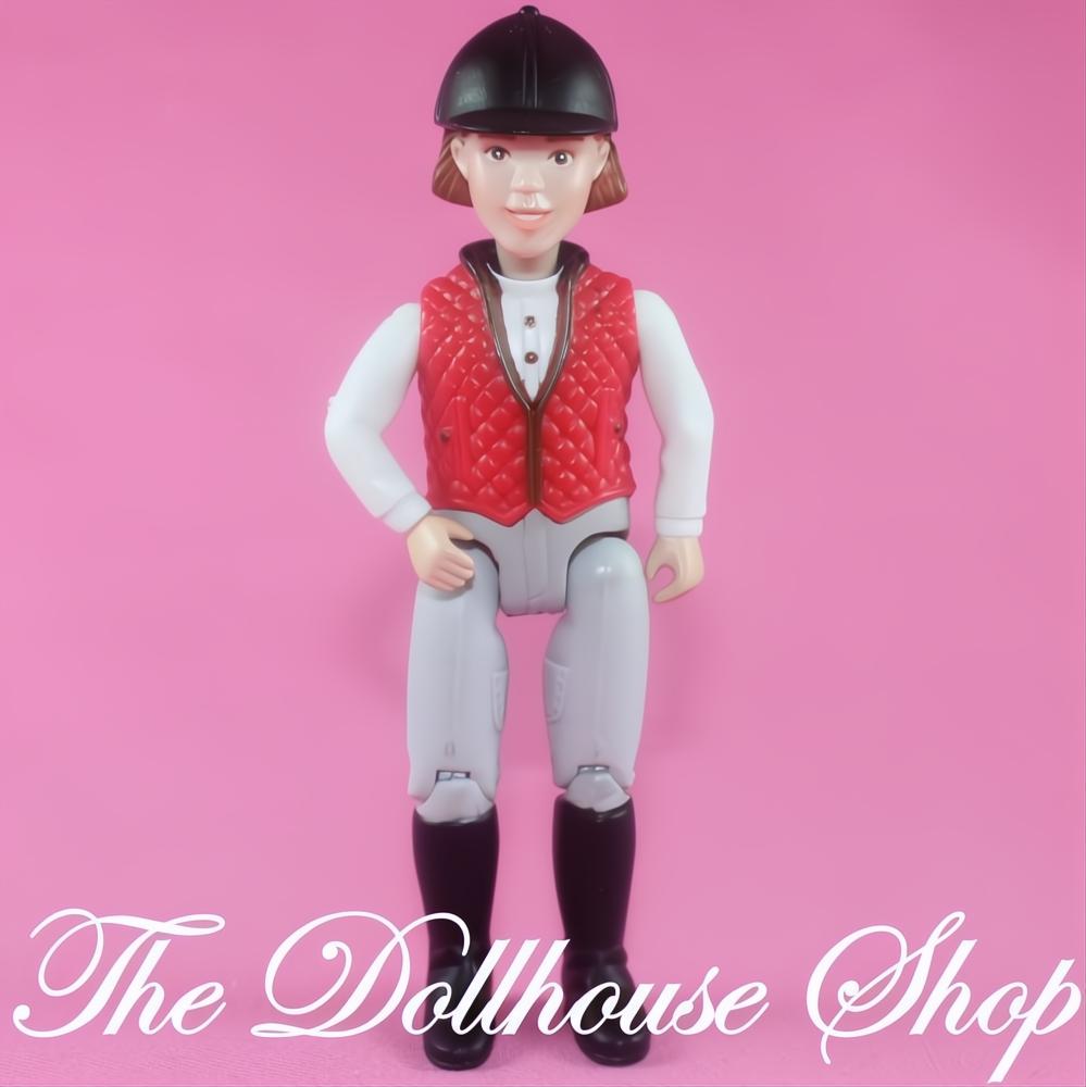Fisher-Price Loving Family Dollhouse English Horse Rider Girl Red Vest-The Dollhouse Shop