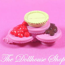 Fisher-Price Loving Family Dollhouse Food Pink Sweets Dessert Cake Plate-The Dollhouse Shop
