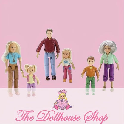 Fisher Price Loving Family Dollhouse Grandma Brother Dad Mom Girl Dolls-The Dollhouse Shop