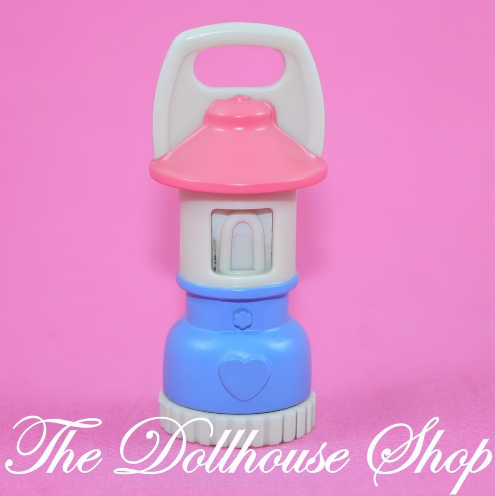 Fisher-Price Loving Family Dollhouse Gray Blue Camping Lantern Camp Light-The Dollhouse Shop