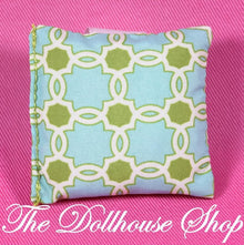 Fisher-Price Loving Family Dollhouse Green Bedroom Throw Pillow Sofa Cushion-The Dollhouse Shop