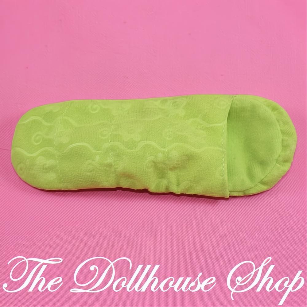Fisher-Price Loving Family Dollhouse Green Camping Sleeping Bag Adult Doll-The Dollhouse Shop