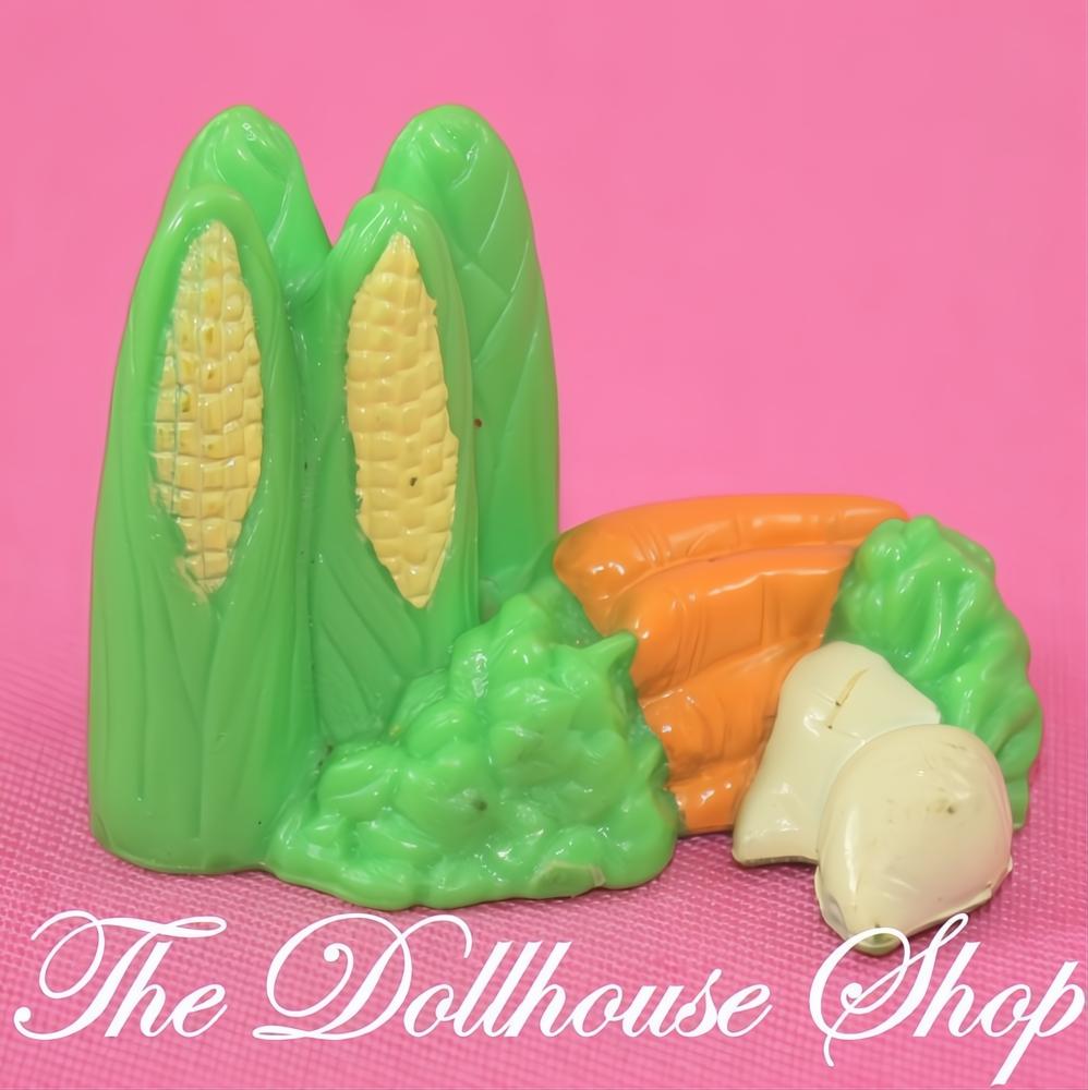 Fisher-Price Loving Family Dollhouse Green Fresh Vegetables Food Corn-The Dollhouse Shop