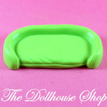Fisher-Price Loving Family Dollhouse Green Puppy Dog Cat Kitten Pet Bed-The Dollhouse Shop