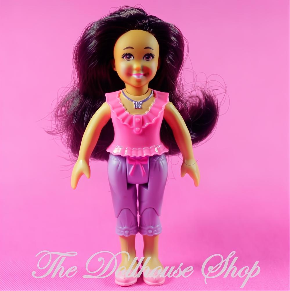 Fisher-Price Loving Family Dollhouse Hispanic Girl Pink Doll Brown Hair-The Dollhouse Shop