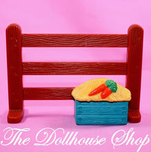 Fisher-Price Loving Family Dollhouse Horse Stable Brown Fence Piece Carrots-The Dollhouse Shop