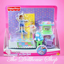 Fisher-Price Loving Family Dollhouse Jumpin' on the Bed Kids Bedroom-The Dollhouse Shop