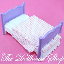 Fisher-Price Loving Family Dollhouse Kids Bedroom Checked Bunk Bed-The Dollhouse Shop