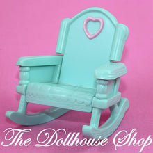 Fisher-Price Loving Family Dollhouse Kids Bedroom Green Rocking Chair-The Dollhouse Shop