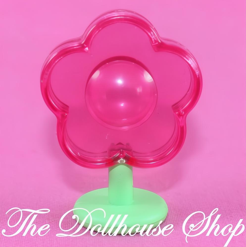 Fisher-Price Loving Family Dollhouse Kids Bedroom Pink Flower Lamp-The Dollhouse Shop