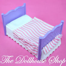 Fisher-Price Loving Family Dollhouse Kids Bedroom Striped Bunk Bed-The Dollhouse Shop