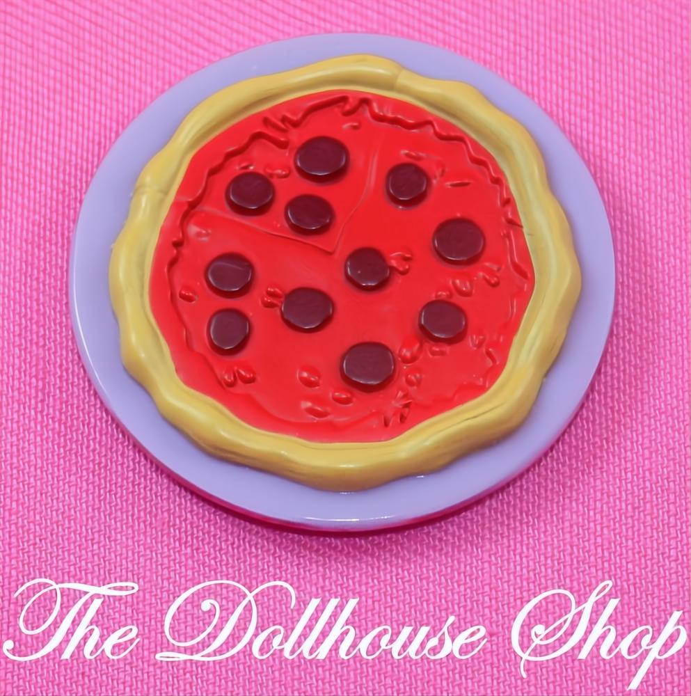 Fisher-Price Loving Family Dollhouse Kitchen Pizza Dinner Plate-The Dollhouse Shop