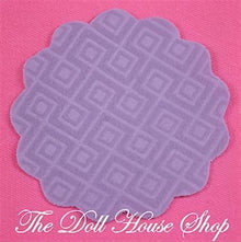 Fisher-Price Loving Family Dollhouse Kitchen Purple Floor Rug Mat-The Dollhouse Shop