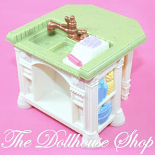 Fisher-Price Loving Family Dollhouse Kitchen Sink Island Counter Bench-The Dollhouse Shop