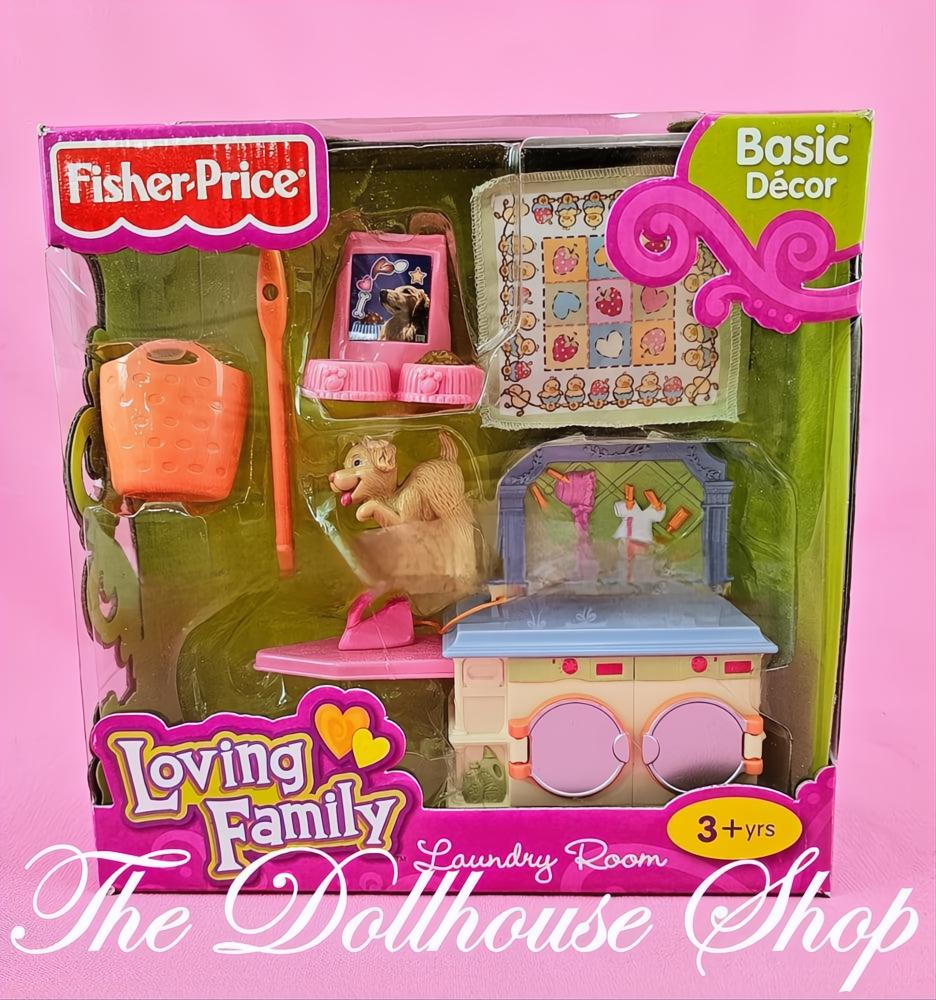 Fisher-Price Loving Family Dollhouse Laundry Room Iron Washer-The Dollhouse Shop