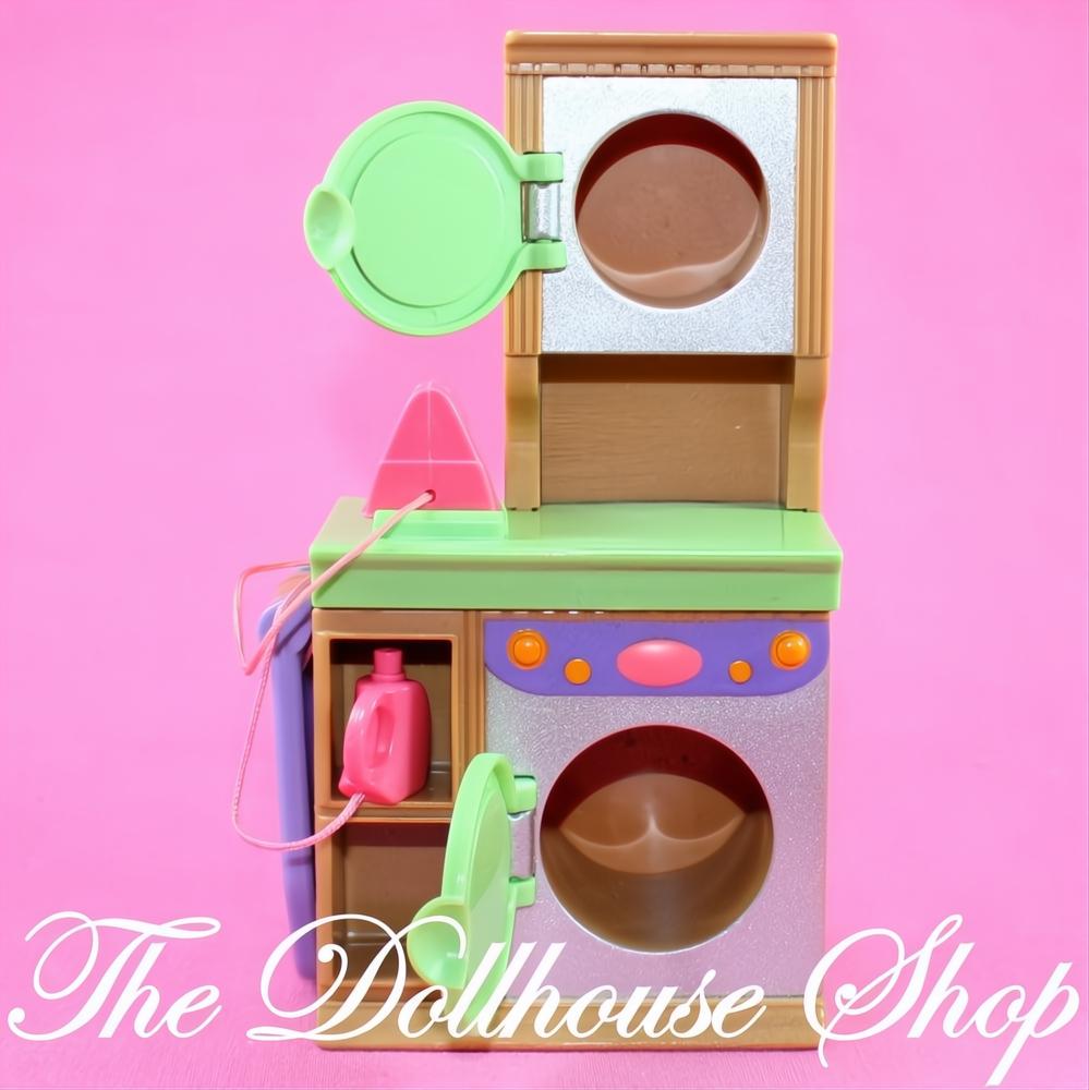 Fisher-Price Loving Family Dollhouse Laundry Washer Dryer Ironing Board Tan-The Dollhouse Shop