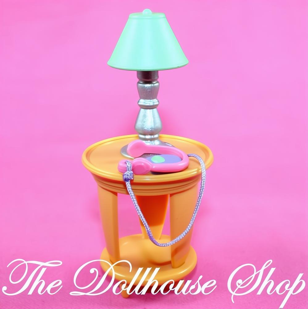 Fisher-Price Loving Family Dollhouse Living Room Lamp Table CD Headphones-The Dollhouse Shop