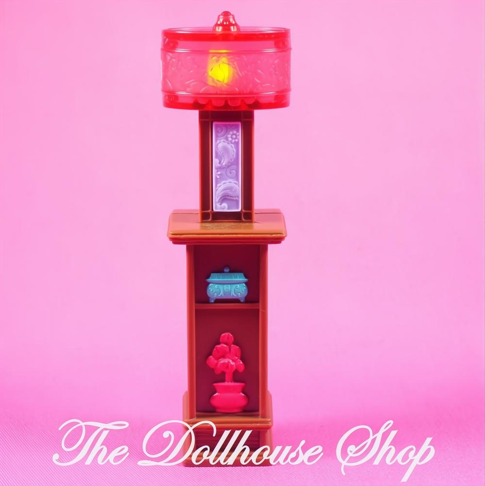 Fisher-Price Loving Family Dollhouse Living Room Light Up Red Lamp-The Dollhouse Shop