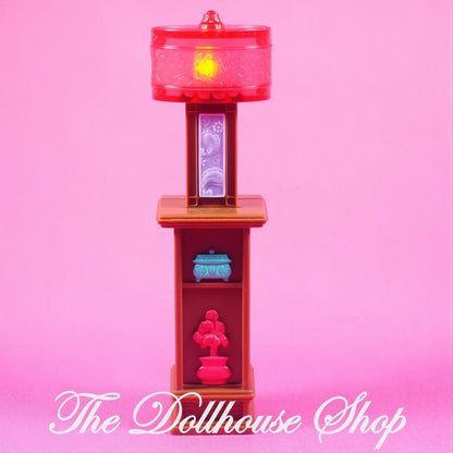 Fisher-Price Loving Family Dollhouse Living Room Light Up Red Lamp-The Dollhouse Shop