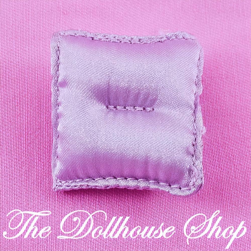 Fisher-Price Loving Family Dollhouse Living Room Purple Satin Cushion Pillow-The Dollhouse Shop