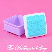 Fisher-Price Loving Family Dollhouse Living Room Purple Sofa Ottoman-The Dollhouse Shop