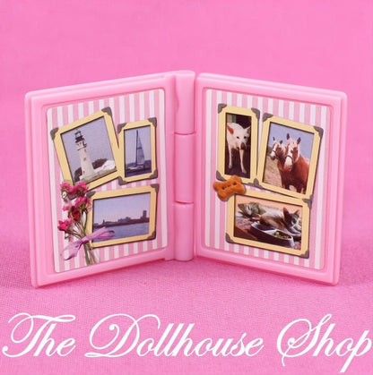 Fisher-Price Loving Family Dollhouse Miniature Pink horse Pony Book Nursery-The Dollhouse Shop